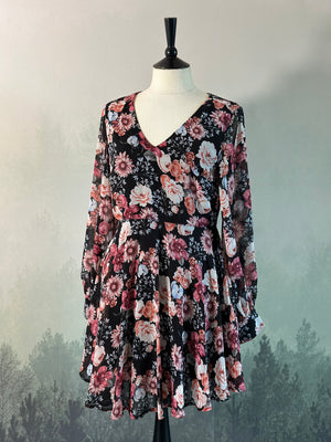 Jurk Bloemen Vintage S (alleen online)